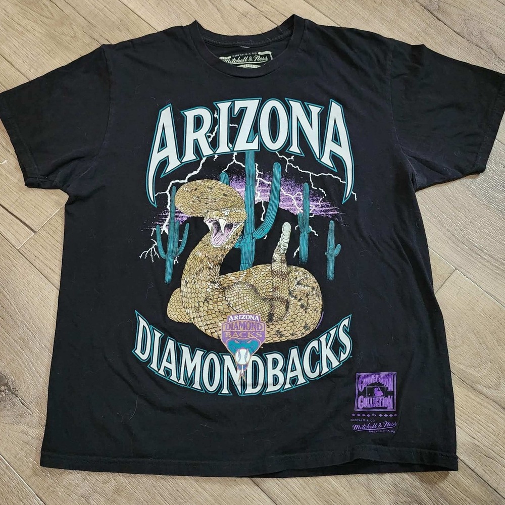 Mitchell & Ness Arizona Diamondbacks Cooperstown Collection Black Graphic Tee L